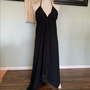 Old Navy Black halter maxi dress size Medium